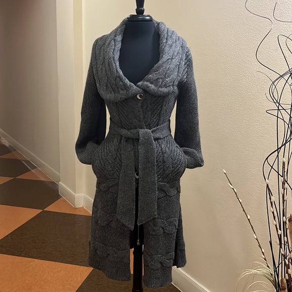 Cole Haan Baby Alpaca Grey Sweater.Preowned - Picture 6 of 11